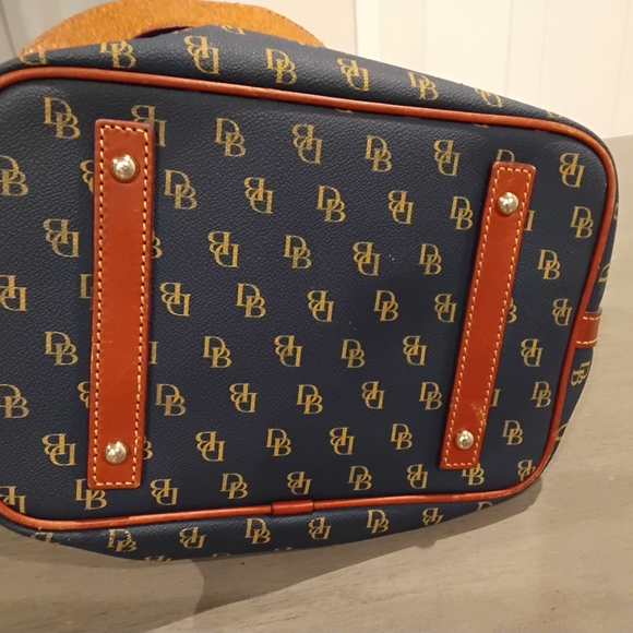 Dooney & Bourke Blue and Tan Shoulder Bag - Picture 3 of 3